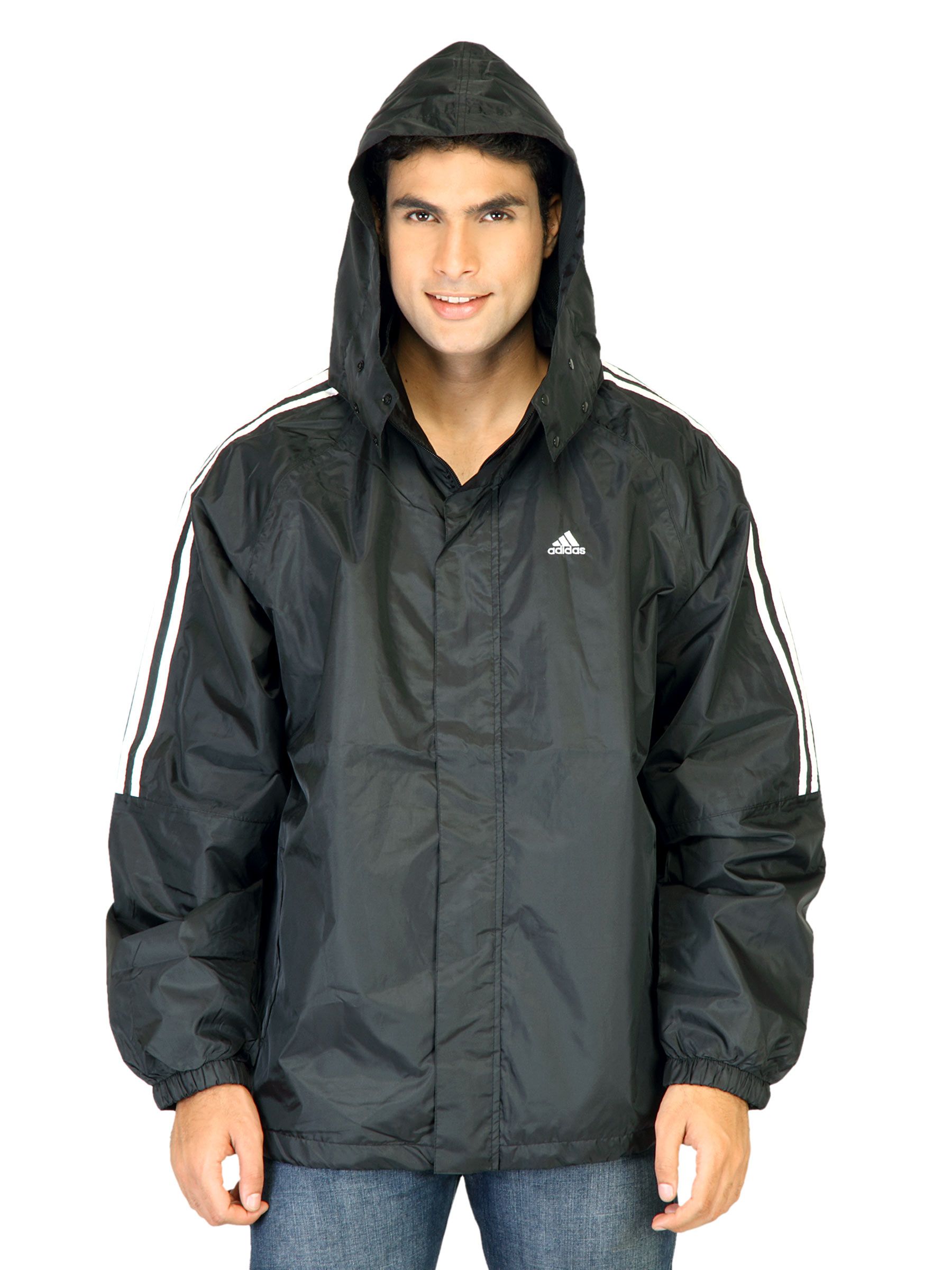 ADIDAS Men Solid Black Jackets