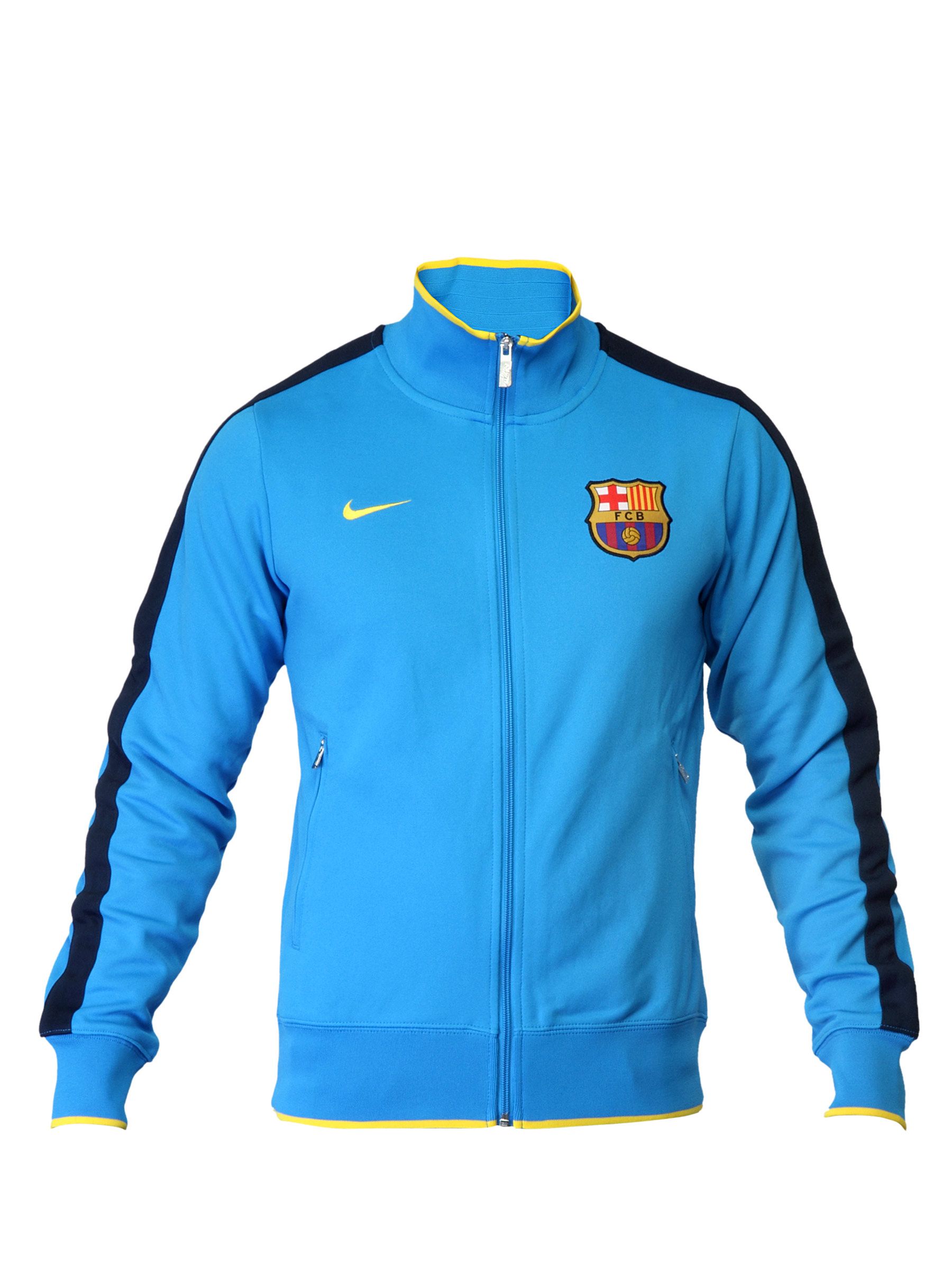 Nike Men Printed Blue Jackets